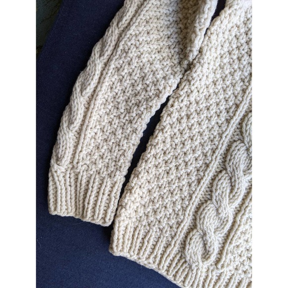 Vintage Children's Wool Fisherman Cabled Sweater - Picture 4 of 7